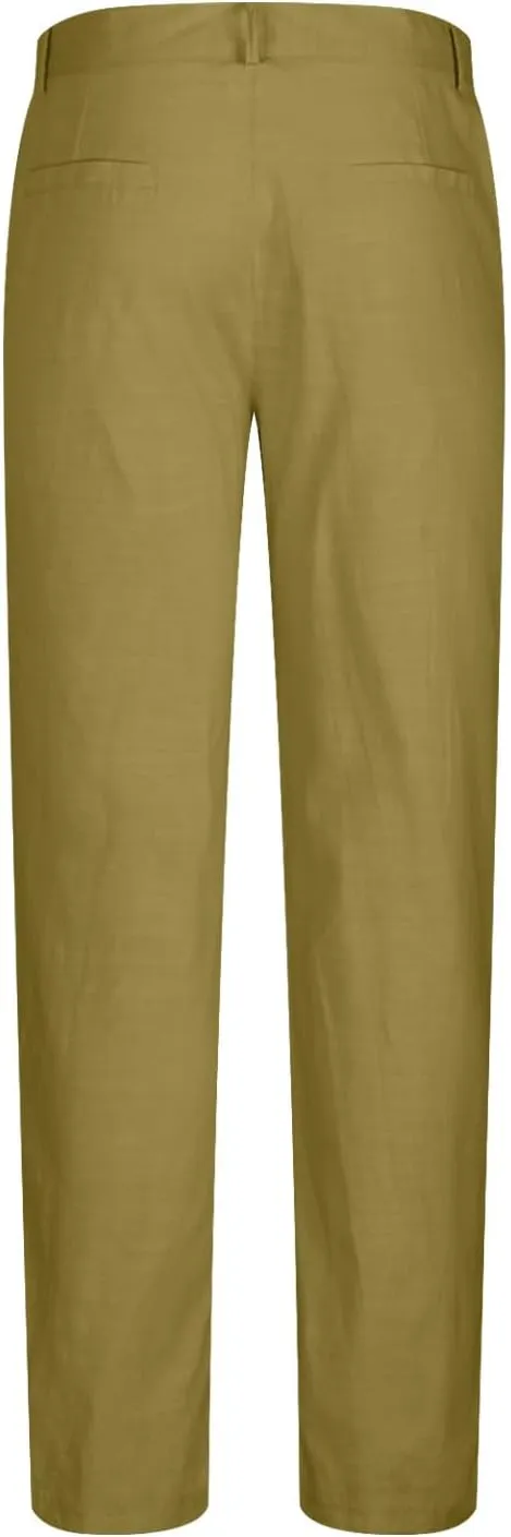 Men's Dress Pants Workday Classic Fit Dress Pants Pleated Front Casual Pant Dress Pants Straight Fit Pants