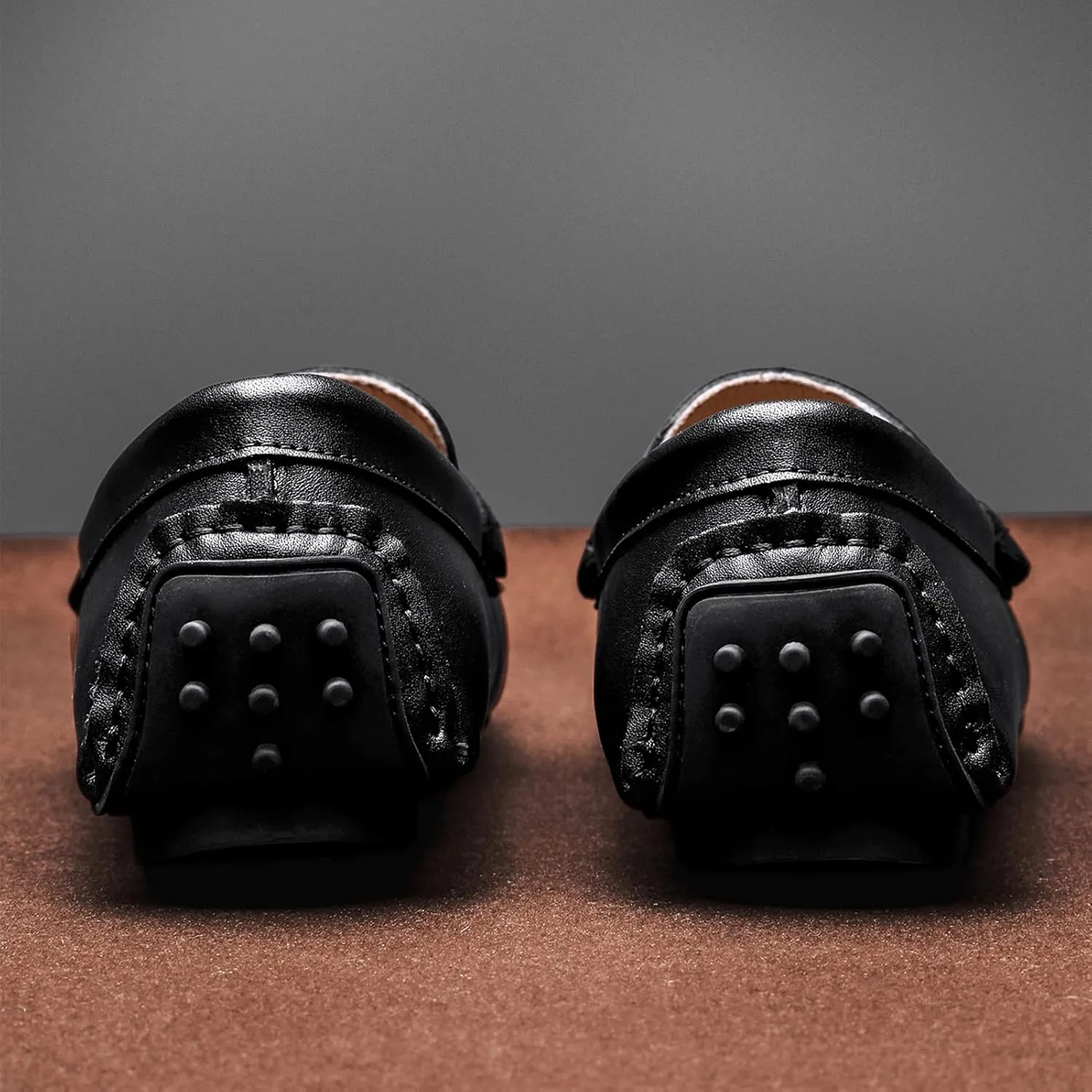 Men's Flat Penny Loafer Leather Slip on Dress Driving Moccasins Casual Shoes