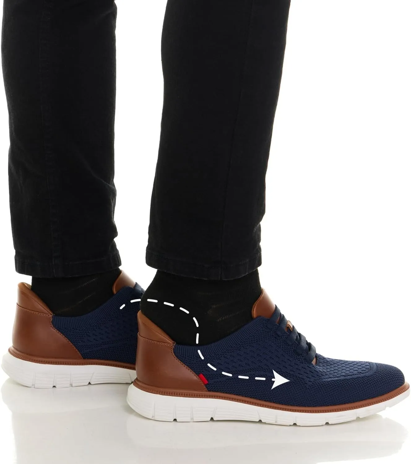 Mens Hands Free Slip On Casual Dress Sneakers Mesh Oxfords Comfortable Lightweight Breathable Walking Shoes
