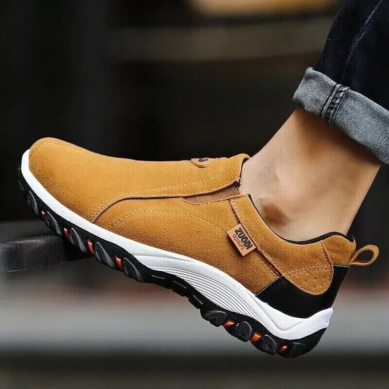 Men's Loafer Slip On Athletic Shoes Casual Walking Sneakers Outdoor Sports