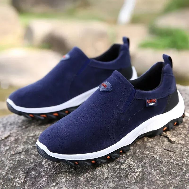 Men's Loafer Slip On Athletic Shoes Casual Walking Sneakers Outdoor Sports