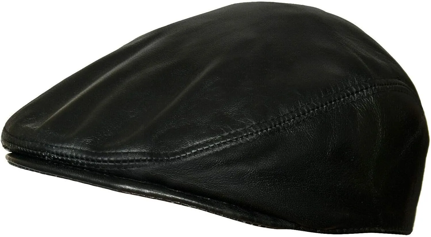 Men's Real Soft Leather Ivy Beret Newsboy Gatsby Golf Cabbie Flat Cap Hats