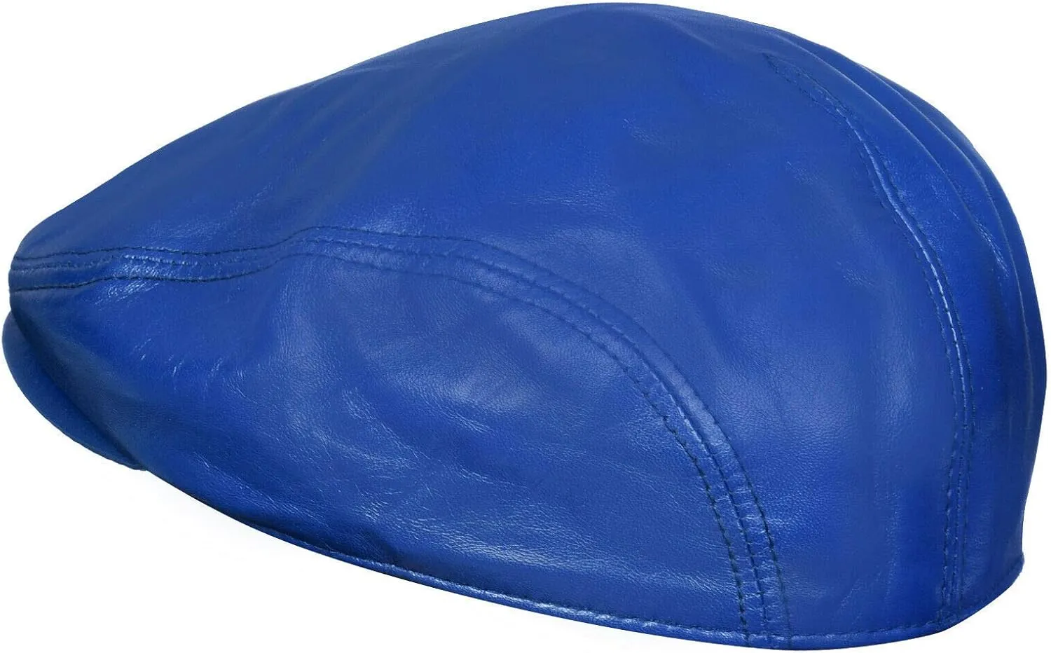 Men's Real Soft Leather Ivy Beret Newsboy Gatsby Golf Cabbie Flat Cap Hats