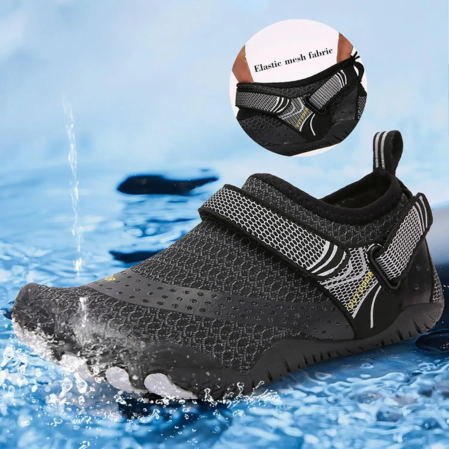 Mens Size 9 Shoes Water Resistant Slip on for Men Women Mens Barefoot Water Shoes Water Shoes Women Wide Slip on Soft Beach Shoes for Pool Hiking Training Outdoor Water Sports