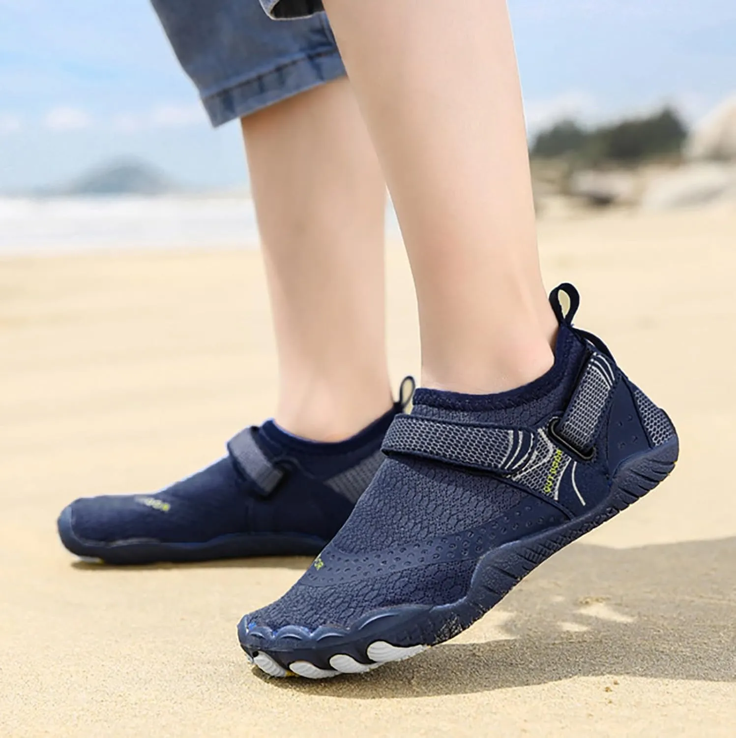 Mens Size 9 Shoes Water Resistant Slip on for Men Women Mens Barefoot Water Shoes Water Shoes Women Wide Slip on Soft Beach Shoes for Pool Hiking Training Outdoor Water Sports