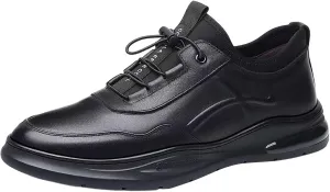 Men's Stylish Lightweight Sneakers Slip On Lightweight Breathable Fashion Sneaker Soft Flat Soled Elderly Shoes