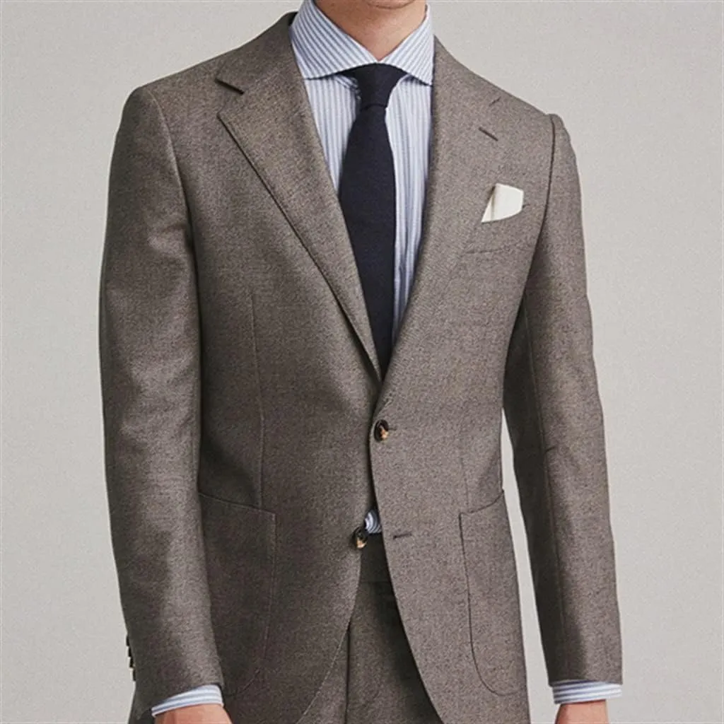 Men's Suit Set Business Formal Men Suits Casual Slim Groom Wedding Suits Jackets Separates Spring Autumn