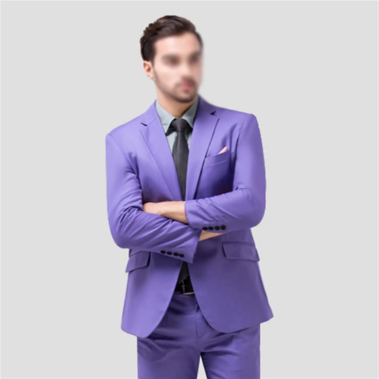 Men's Suit Set Formal Suit Jacket Pants Men Suits Slim Business Tuxedo 2 Piece Suit Wedding Blazers(M Code)