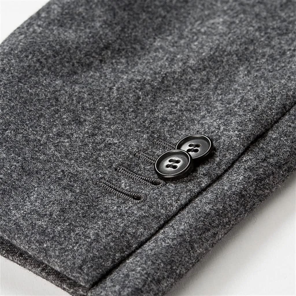Men's Suit Set Gray Business Men Suits Casual Formal Blazers Dress Gentleman Men's Work Slim Blazers