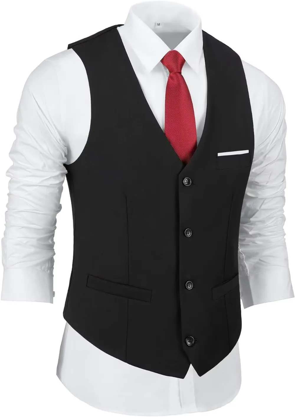 Men's Suit Slim Fit 2 Pieces Suits Set Grooms Tuxedos Business Wedding Prom Party Suit Vest and Pants
