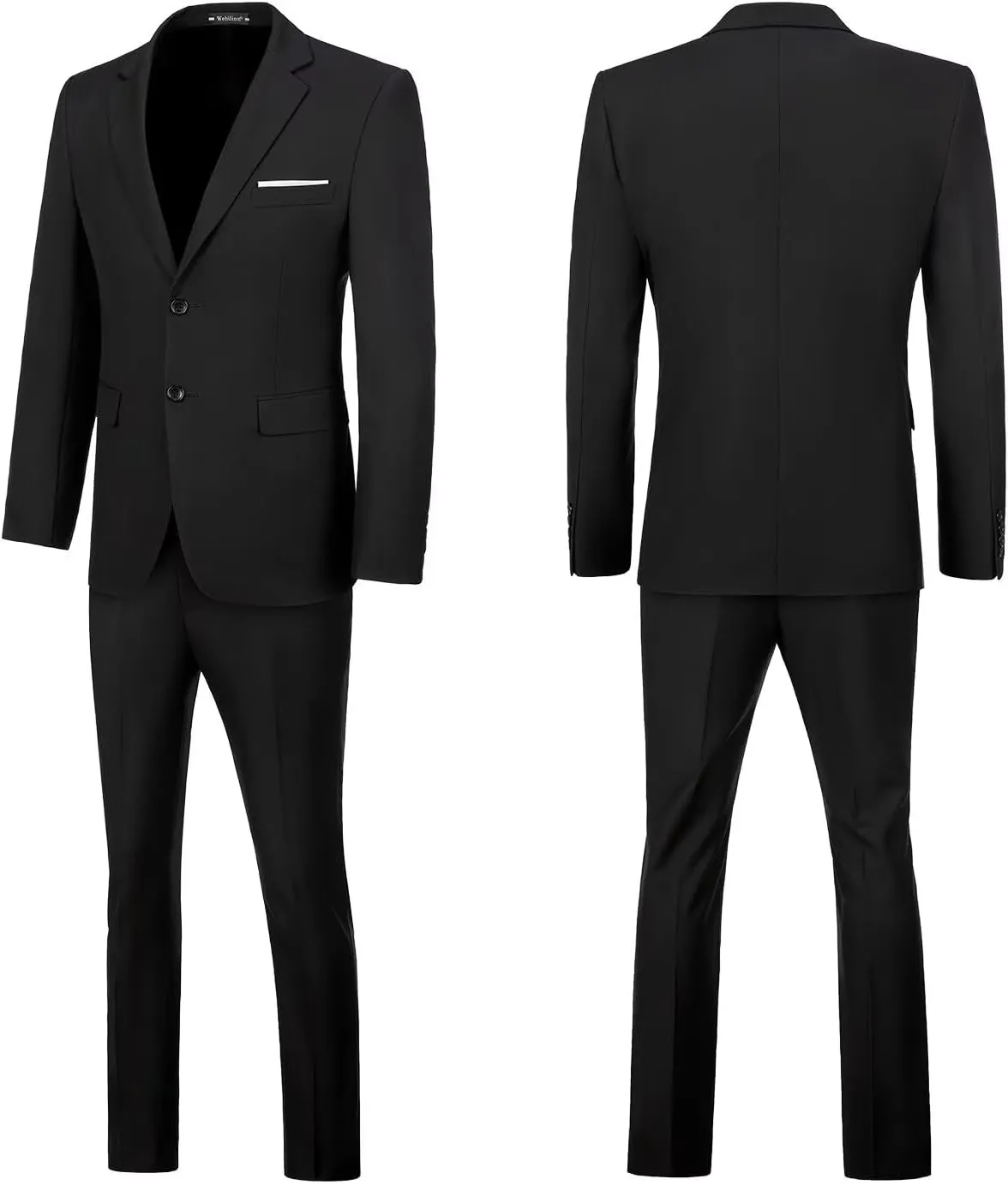 Mens Suits Slim Fit Prom Homecoming Suit for Men Wedding Business Tux Outfit 2 Piece Suit Jacket Blazer ＆Pants Set