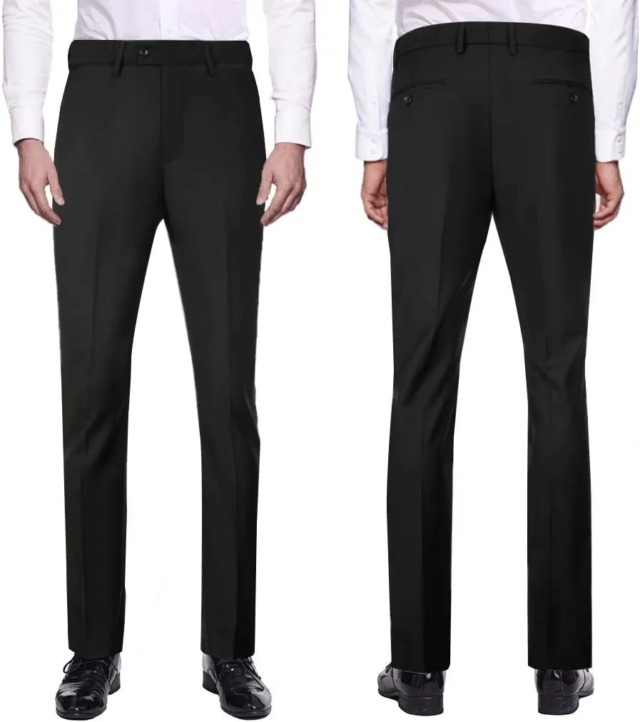 Mens Suits Vest Pants Set 2 Pieces Slim Fit Wedding Groomsmen Suit for Men Formal