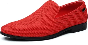 Mens Tuxedo Dress Loafers Slip On Formal Wedding Shoes