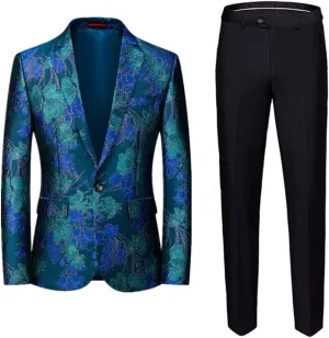 Men's Tuxedos Suit Set Business Casual Men Suits Single Button Trousers Wedding Slim Blazers Suit Jackets
