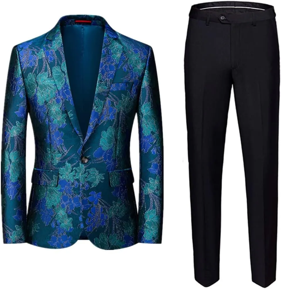 Men's Tuxedos Suit Set Business Casual Men Suits Single Button Trousers Wedding Slim Blazers Suit Jackets