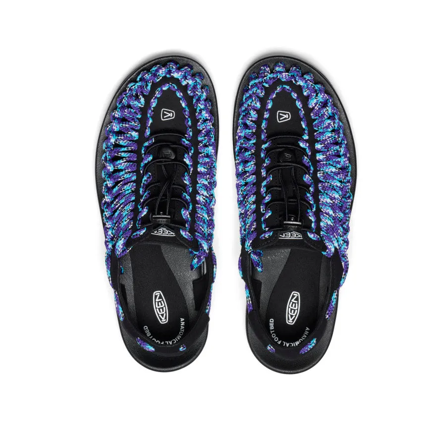 Men's UNEEK Flat Cord Sneaker x Bamboo Shoots - Black/Tillandsia Purple