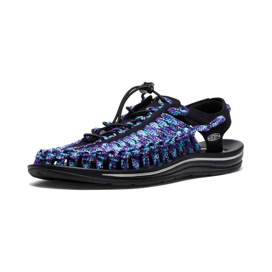 Men's UNEEK Flat Cord Sneaker x Bamboo Shoots - Black/Tillandsia Purple