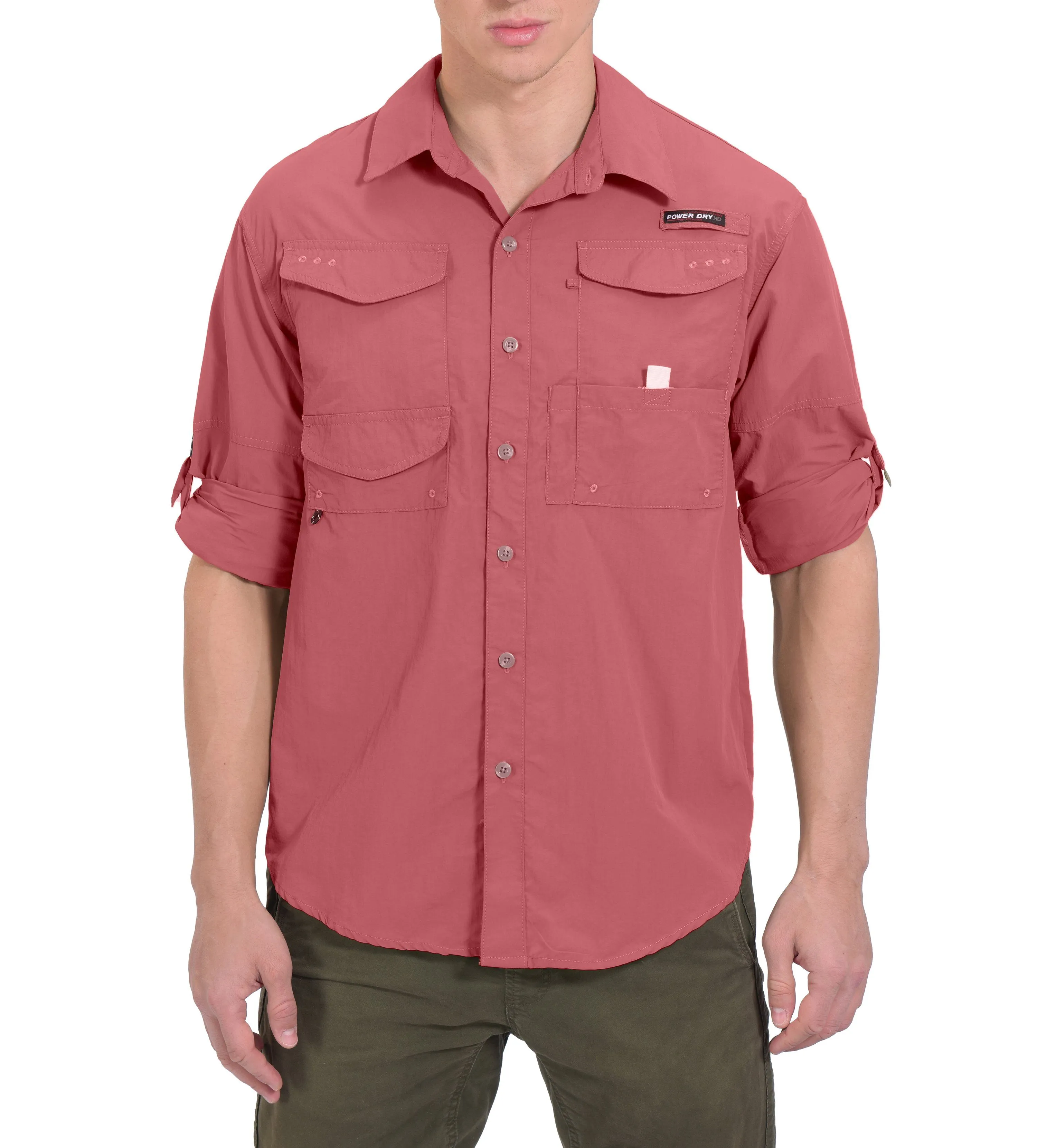 Men's UPF 50  UV Protection Mosiquito Repellent  Fishing Hiking Shirt