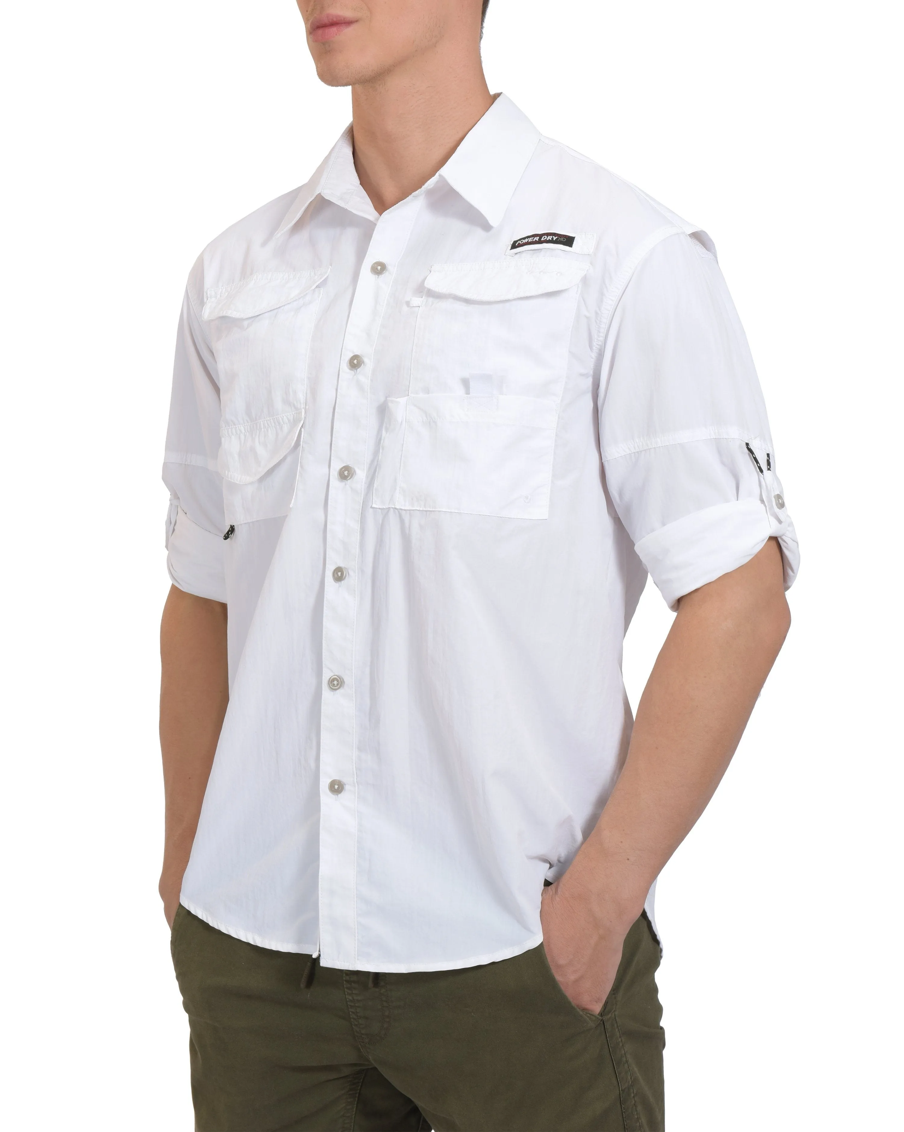 Men's UPF 50  UV Protection Mosiquito Repellent  Fishing Hiking Shirt