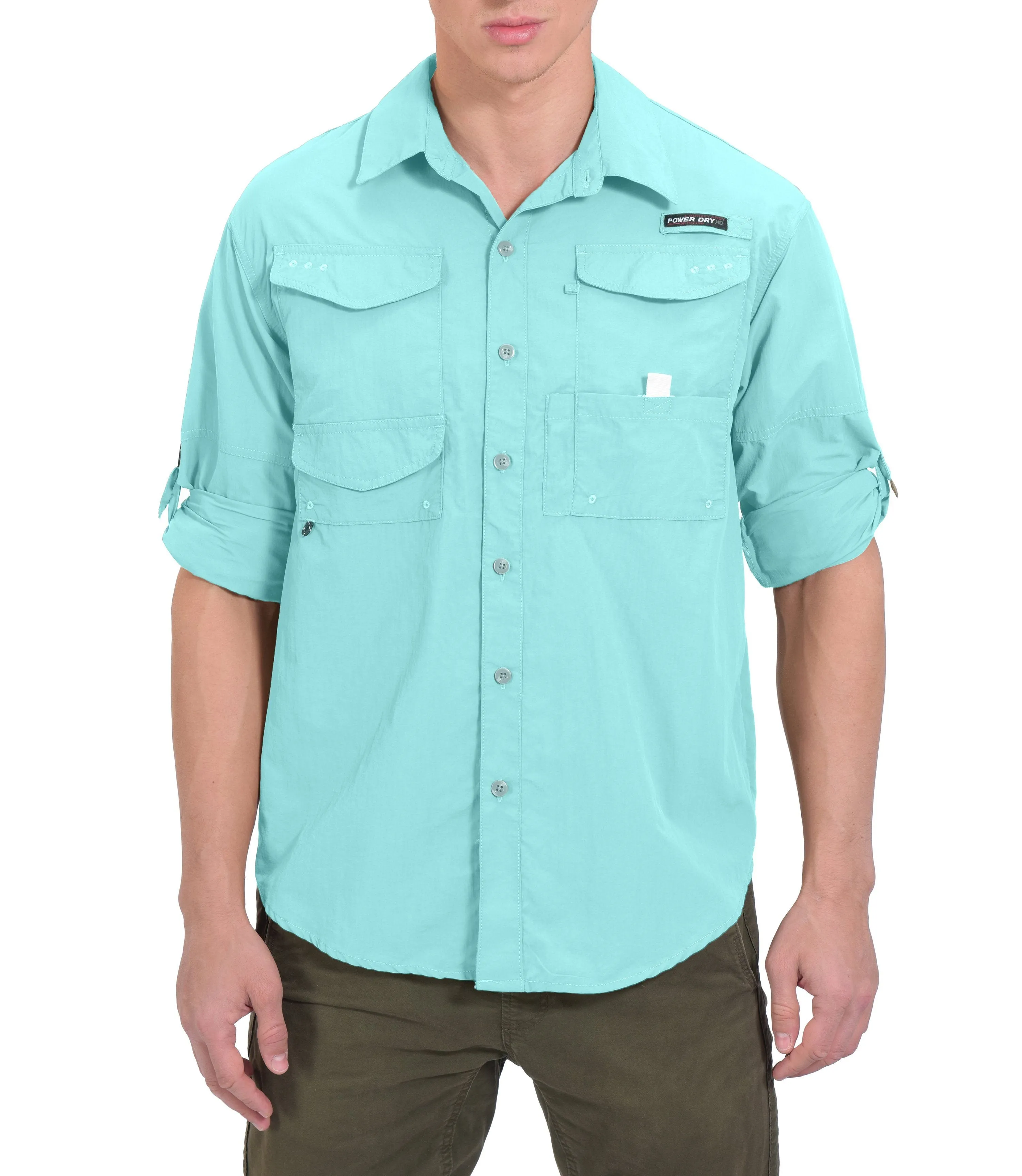 Men's UPF 50  UV Protection Mosiquito Repellent  Fishing Hiking Shirt