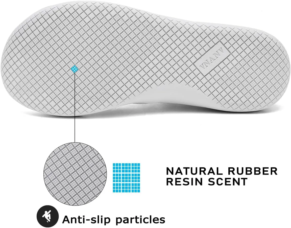 Men's Wide Slip on Barefoot Walking Shoes | Zero Drop Sole | Minimalist Footwear | Wide Toe Box (B-Blue/White,16.5)