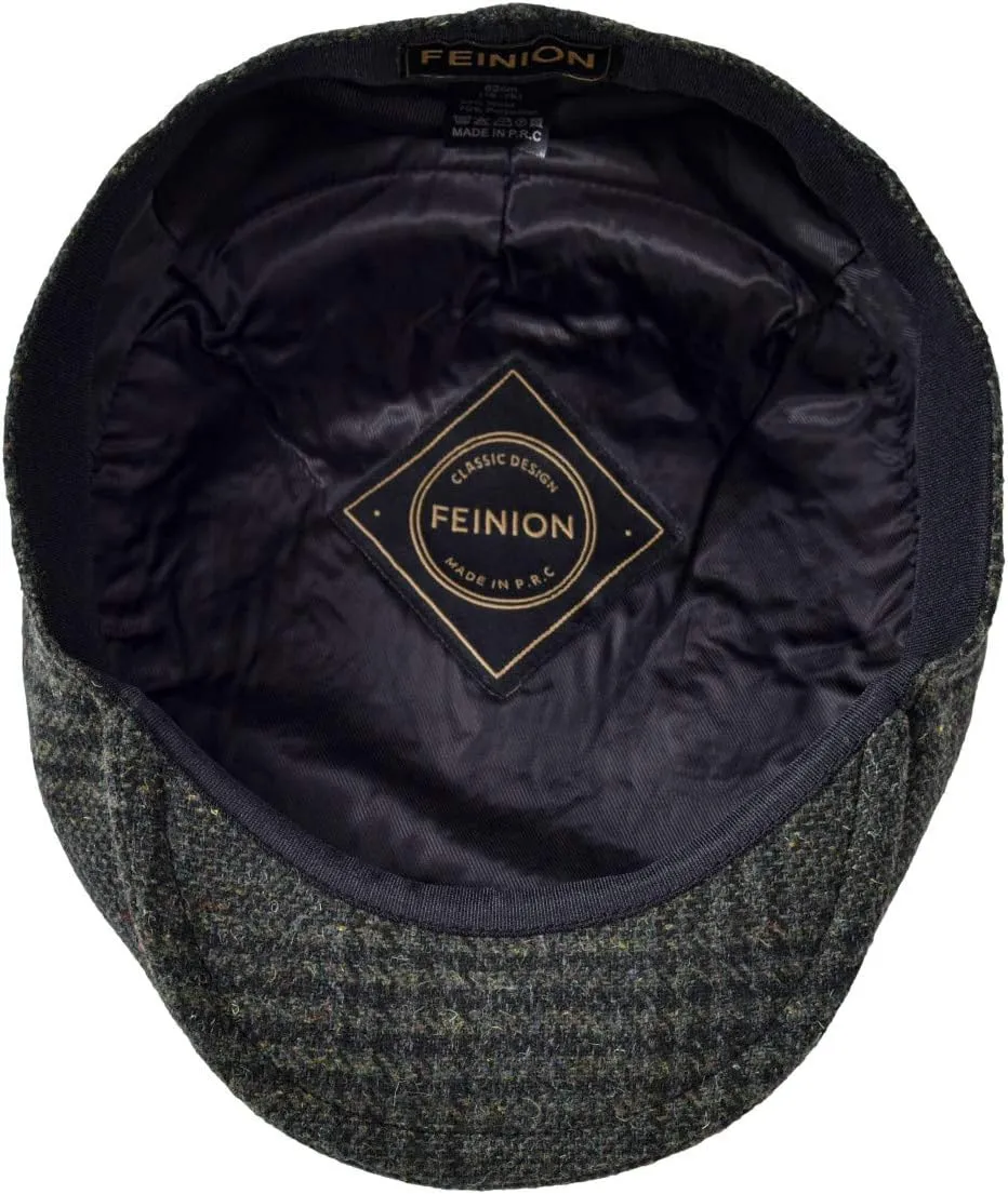 Men's Wool Tweed Newsboy Ivy Cap Gatsby Golf Flat Hat