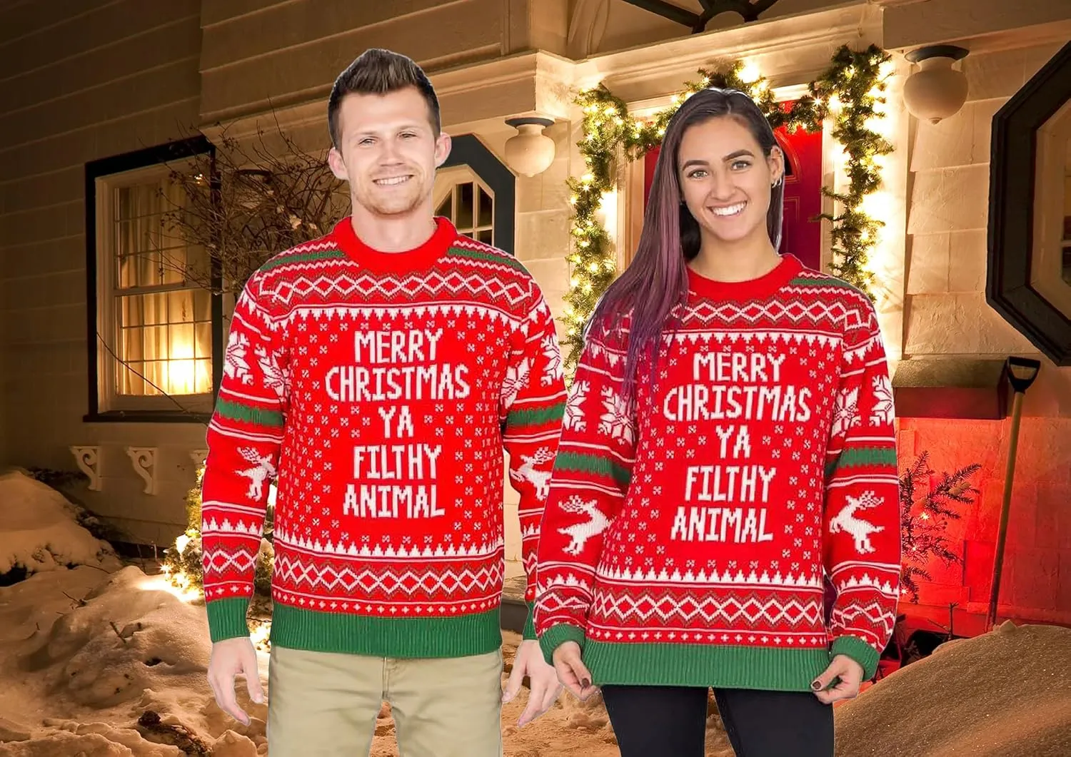 Merry Christmas Ya Filthy Animal Christmas Sweater