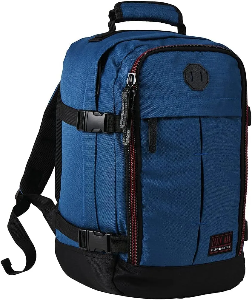Metz Stowaway 20L Travel Bag 16x10x8inch (40x25x20cm) - Mini Backpack/Weekender Bag Ideal Underseat Carry on Luggage (Navajo Blue)