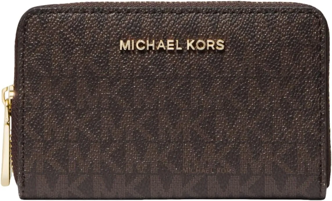 Michael Kors Women's Jet Set Small Zip Around Card Case