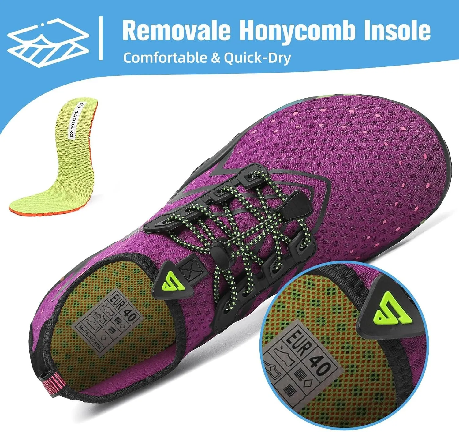 Mishansha Water Shoes for Women Men Barefoot Beach Shoe Quick Dry Aqua Swim Socks for Surfing Yoga Size 4.5-15 Women/3-13.5 Men
