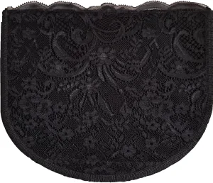 Modesty Panel Cleavage Cover Soft Lace on Silky Poly 5 Sizes