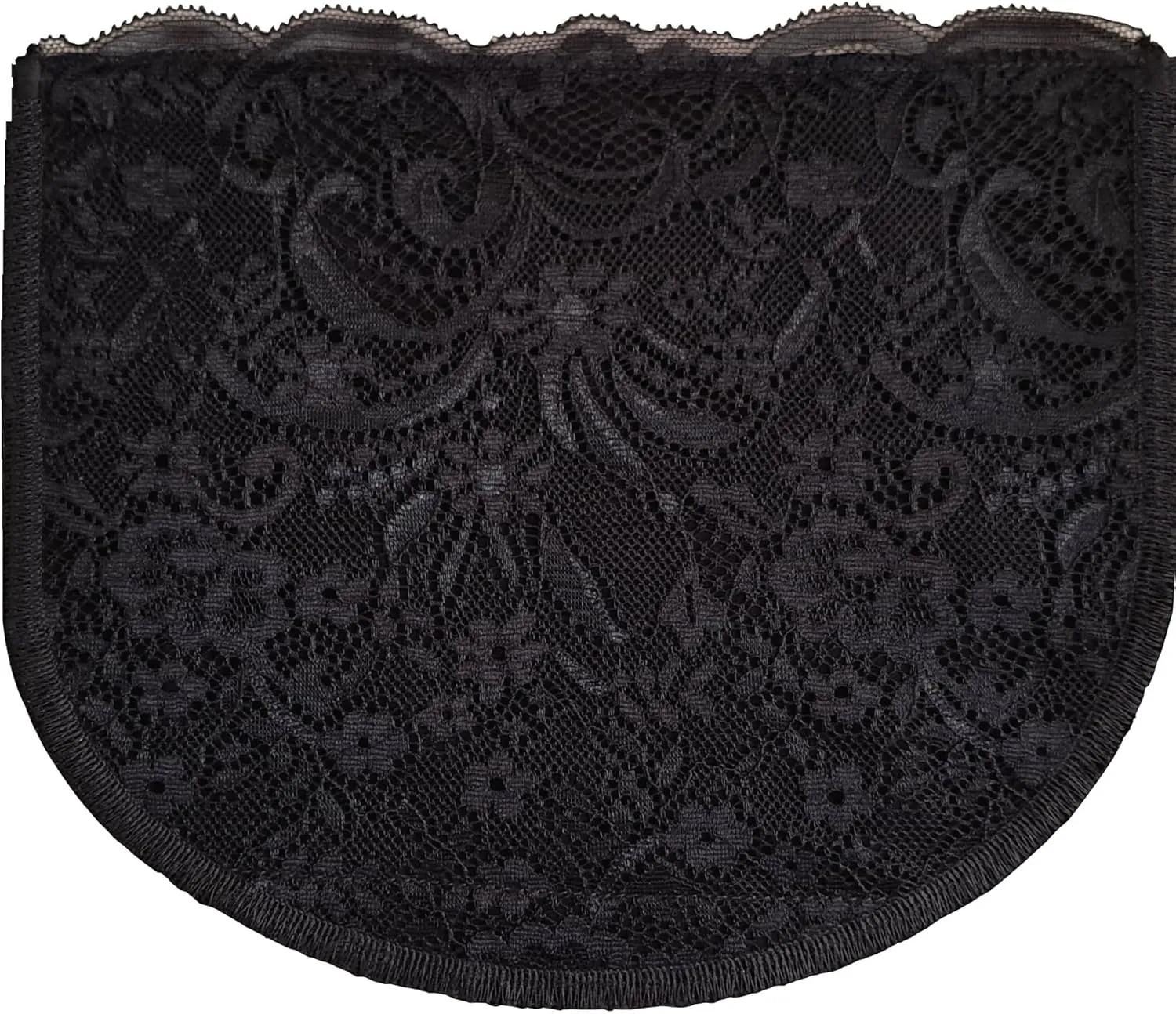 Modesty Panel Cleavage Cover Soft Lace on Silky Poly 5 Sizes
