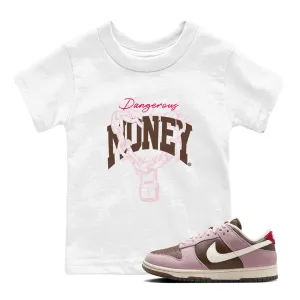 Money Kids Pink Sneaker Performance-driven And Foam Dangerous Christmas clearance Dunk SNRT - Wow Tees Cacao