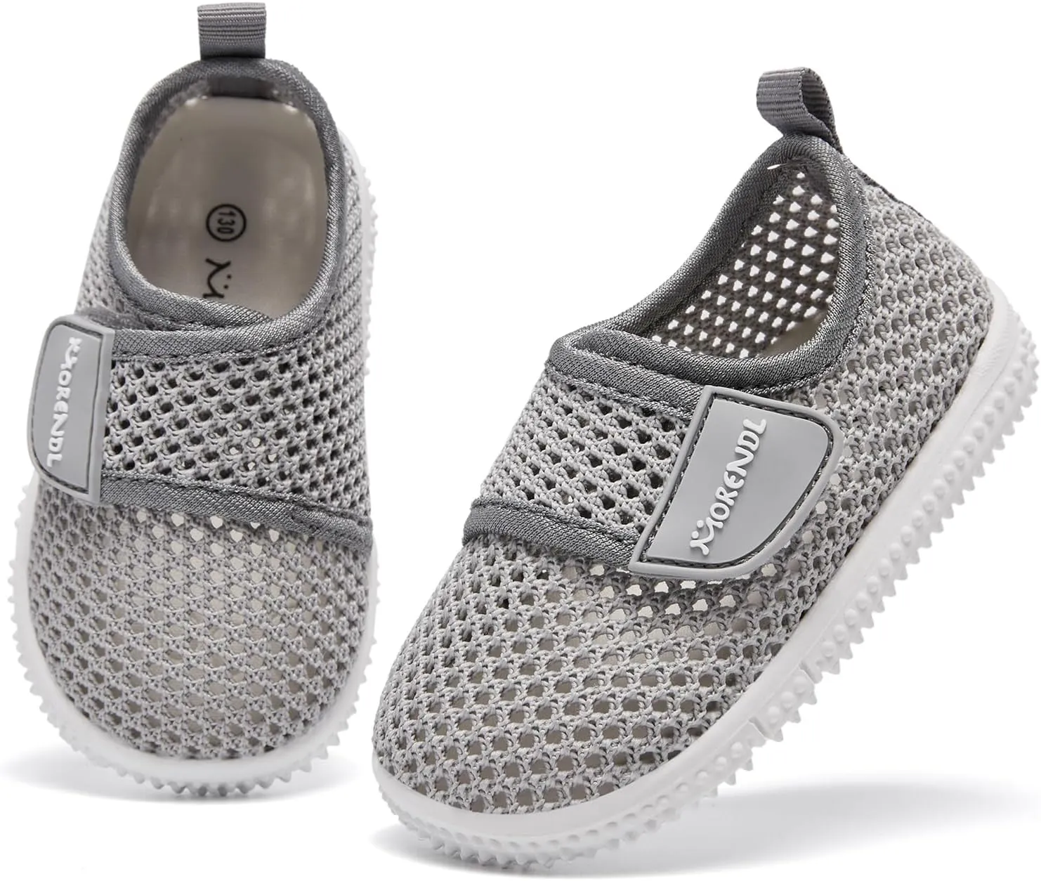 MORENDL Toddler Water Shoes Baby Breathable Mesh Non-Slip Sandals Quick Dry Lightweight Beach Barefoot Shoes