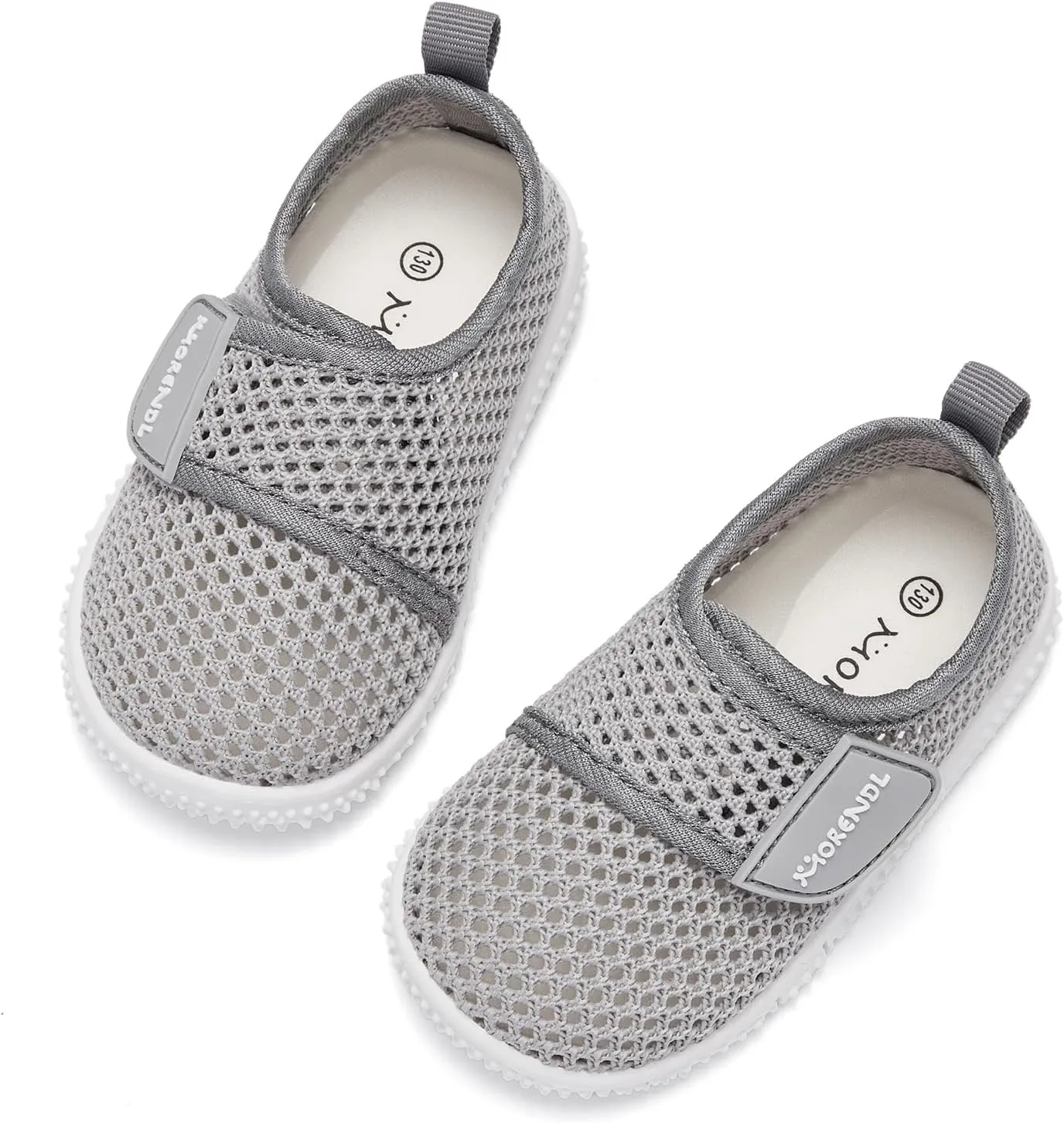 MORENDL Toddler Water Shoes Baby Breathable Mesh Non-Slip Sandals Quick Dry Lightweight Beach Barefoot Shoes