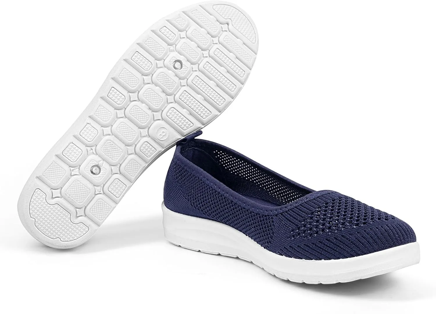 MUSSHOE Walking Shoes Women Breathe Mesh Slip On Sneakers Women Comfortable Lightweight