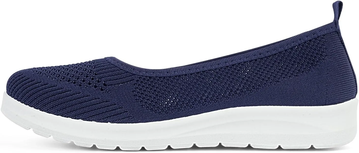 MUSSHOE Walking Shoes Women Breathe Mesh Slip On Sneakers Women Comfortable Lightweight