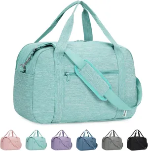 Narwey 18" Carry on Bag with Laptop Compartment 15.6 Inch Travel Duffel Bag for Spirit Airlines Personal Item Bag Overnight Weekender Bag with Wet Pocket for Women and Men (Mint Green)