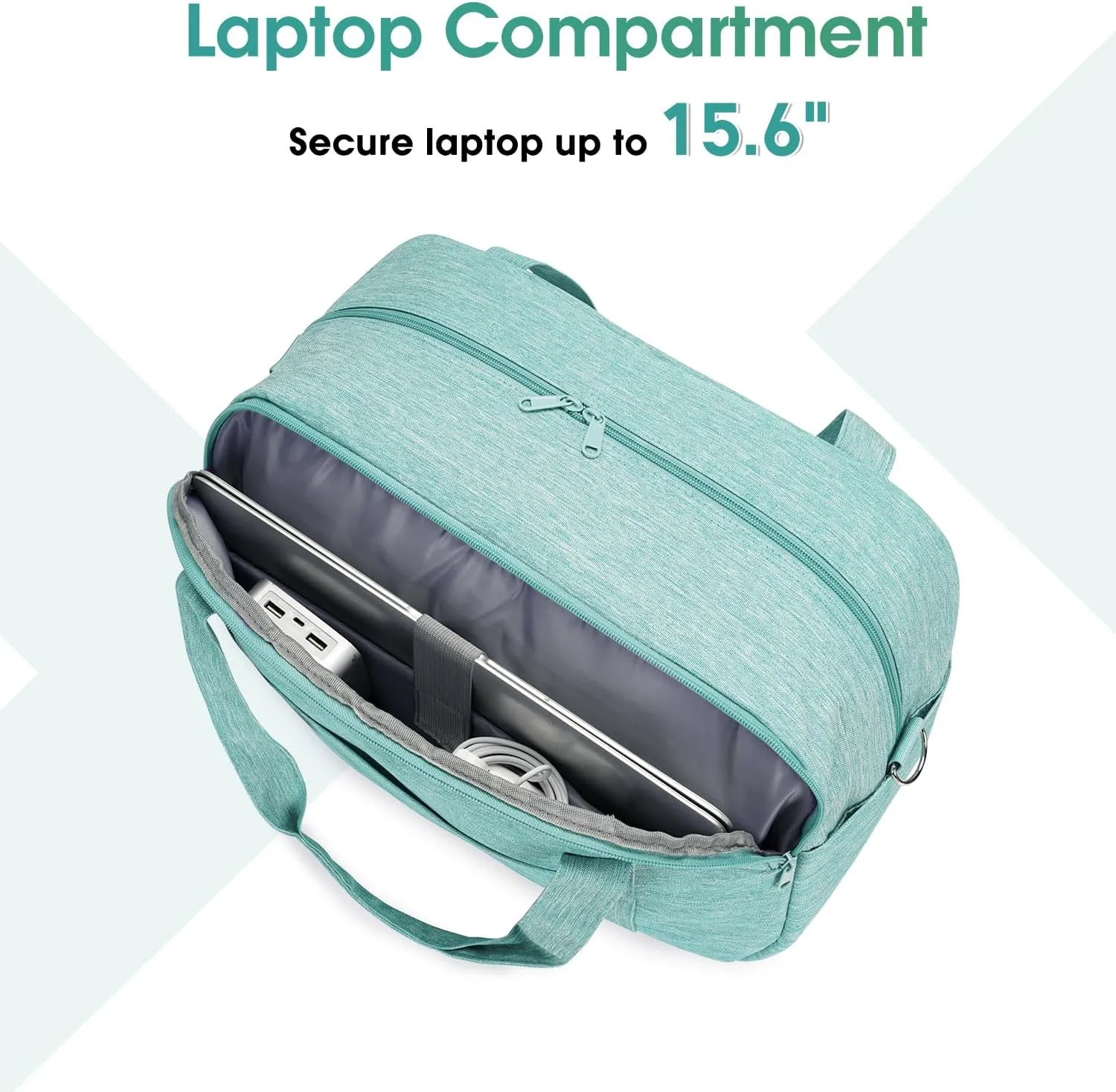 Narwey 18" Carry on Bag with Laptop Compartment 15.6 Inch Travel Duffel Bag for Spirit Airlines Personal Item Bag Overnight Weekender Bag with Wet Pocket for Women and Men (Mint Green)