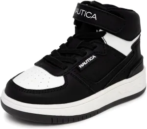 Nautica Kids High Top Basketball Sneakers – Toddler/Little Kid Fashion Boots, Comfortable Athletic Walking Shoes for Boys and Girls