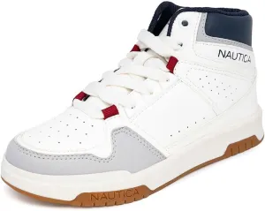 Nautica Kids Sneaker: Lace-Up Fashion Shoe with Boot-Like High Top Design for Boys and Girls (Big Kid/Little Kid Sizes) - Horizon
