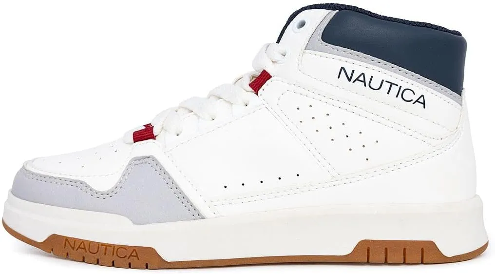 Nautica Kids Sneaker: Lace-Up Fashion Shoe with Boot-Like High Top Design for Boys and Girls (Big Kid/Little Kid Sizes) - Horizon