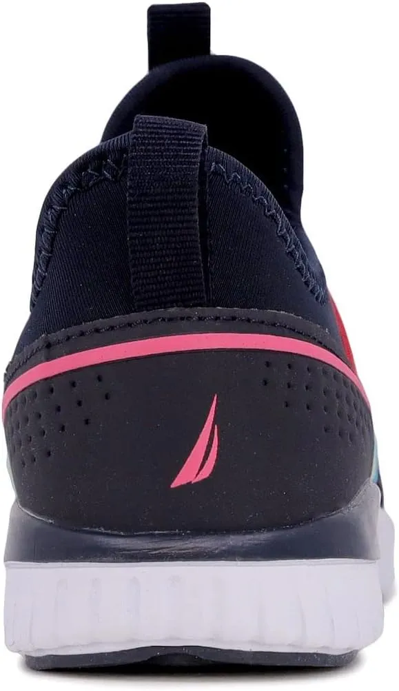 Nautica Youth Girls Slip-On Athletic Sneakers - Stylish Running and Tennis Shoes for Little and Big Kids