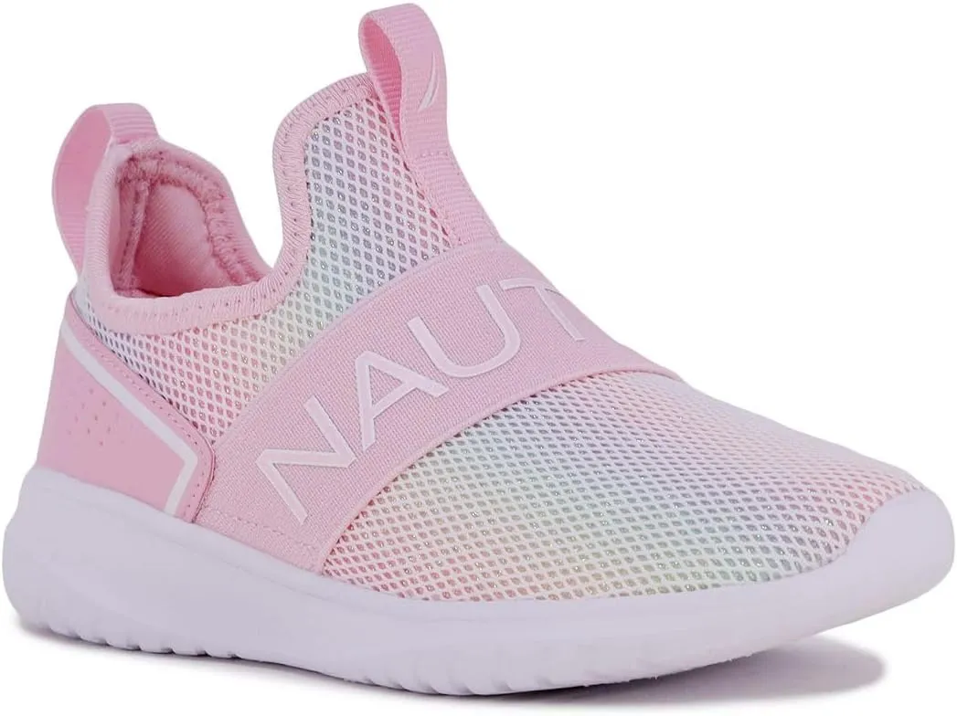 Nautica Youth Girls Slip-On Athletic Sneakers - Stylish Running and Tennis Shoes for Little and Big Kids