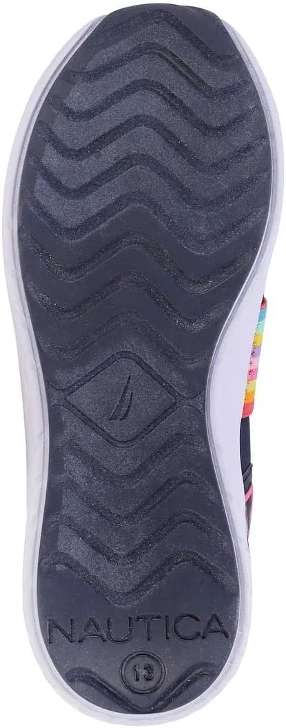 Nautica Youth Girls Slip-On Athletic Sneakers - Stylish Running and Tennis Shoes for Little and Big Kids