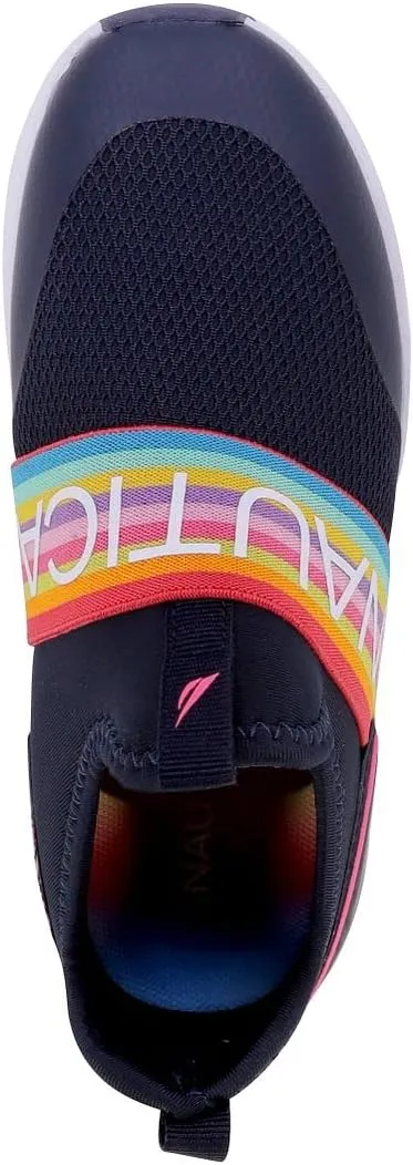 Nautica Youth Girls Slip-On Athletic Sneakers - Stylish Running and Tennis Shoes for Little and Big Kids