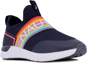 Nautica Youth Girls Slip-On Athletic Sneakers - Stylish Running and Tennis Shoes for Little and Big Kids