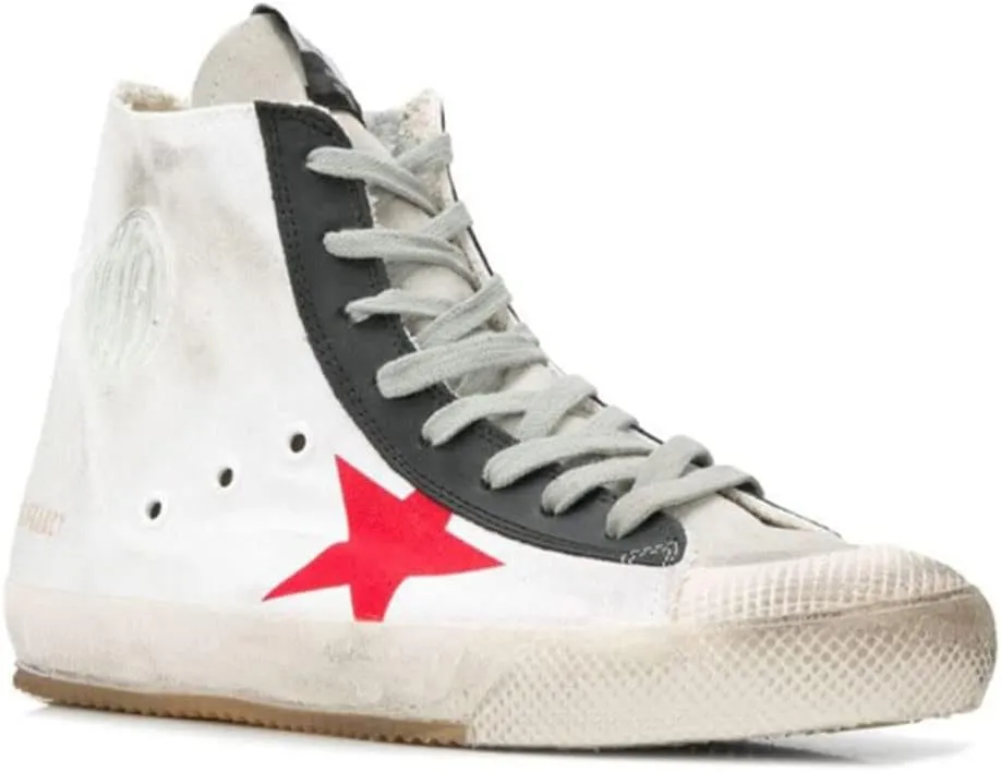 nesho Cute Sneakers for Men Popular Retro Leather Flat Trainers Soft Lightweight Sport Shoes
