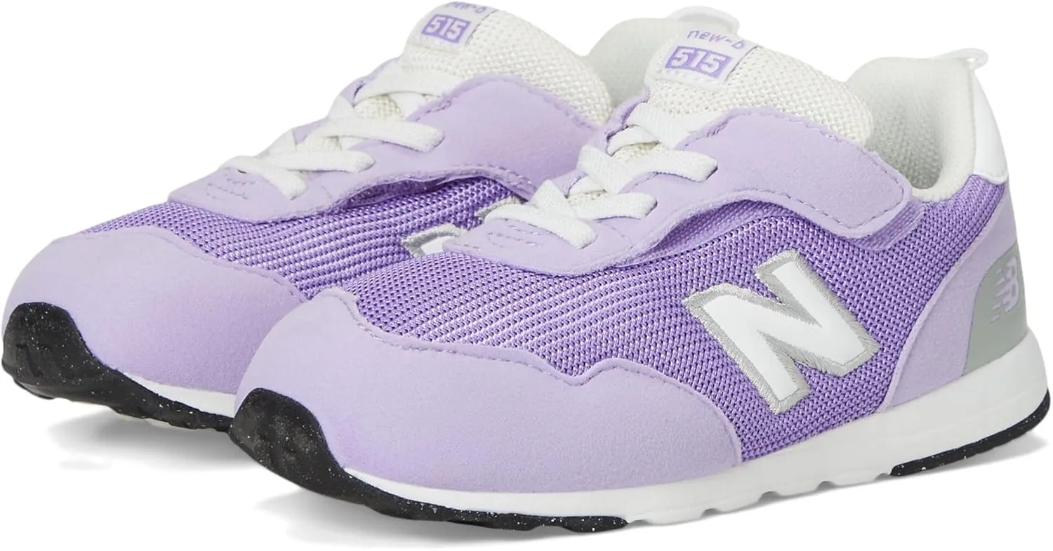 New Balance Kids 515 V1 New-b Hook and Loop Sneaker, Lilac Glo/Violet Crush, 9 Wide US Unisex Toddler
