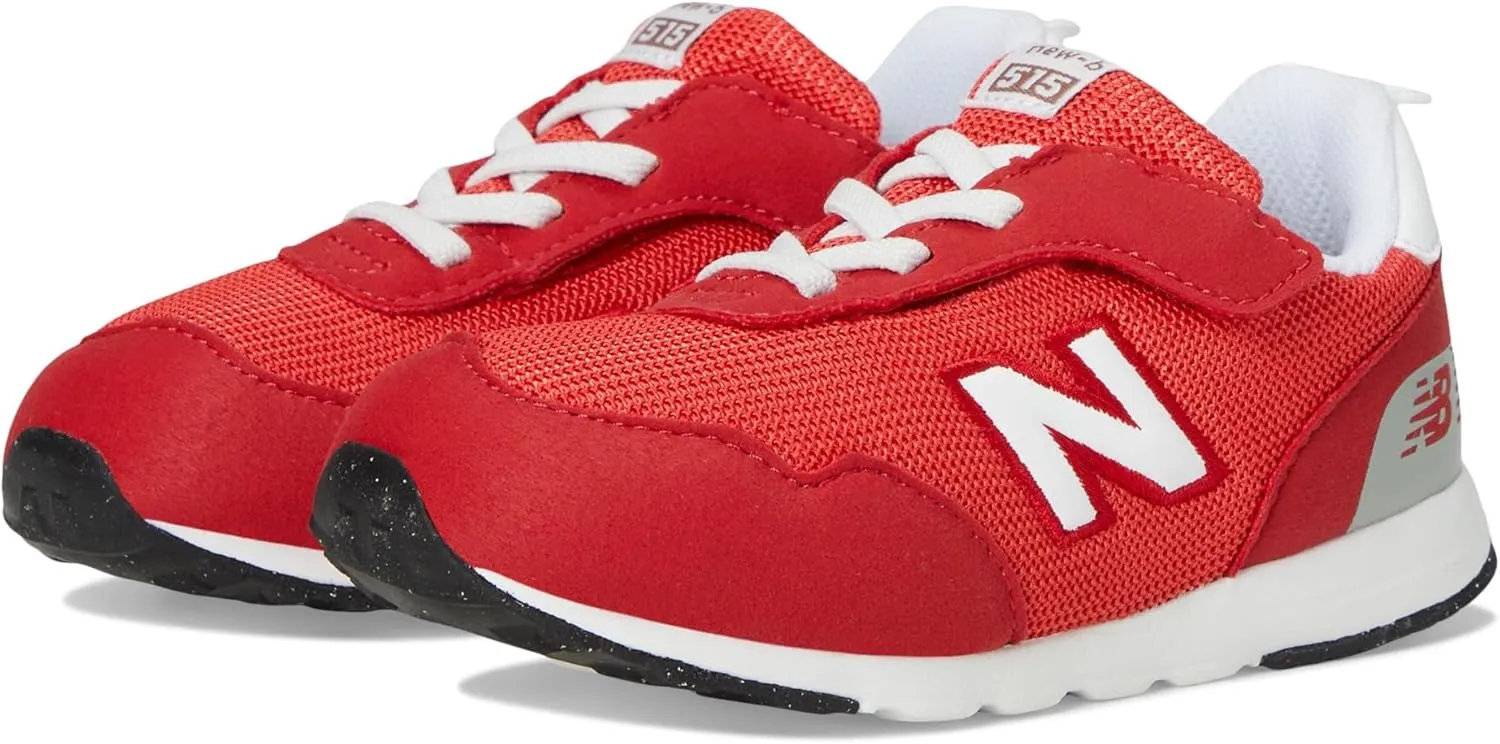 New Balance Kids 515 V1 New-b Hook and Loop Sneaker, Team Red/Blast Red, 8.5 US Unisex Toddler